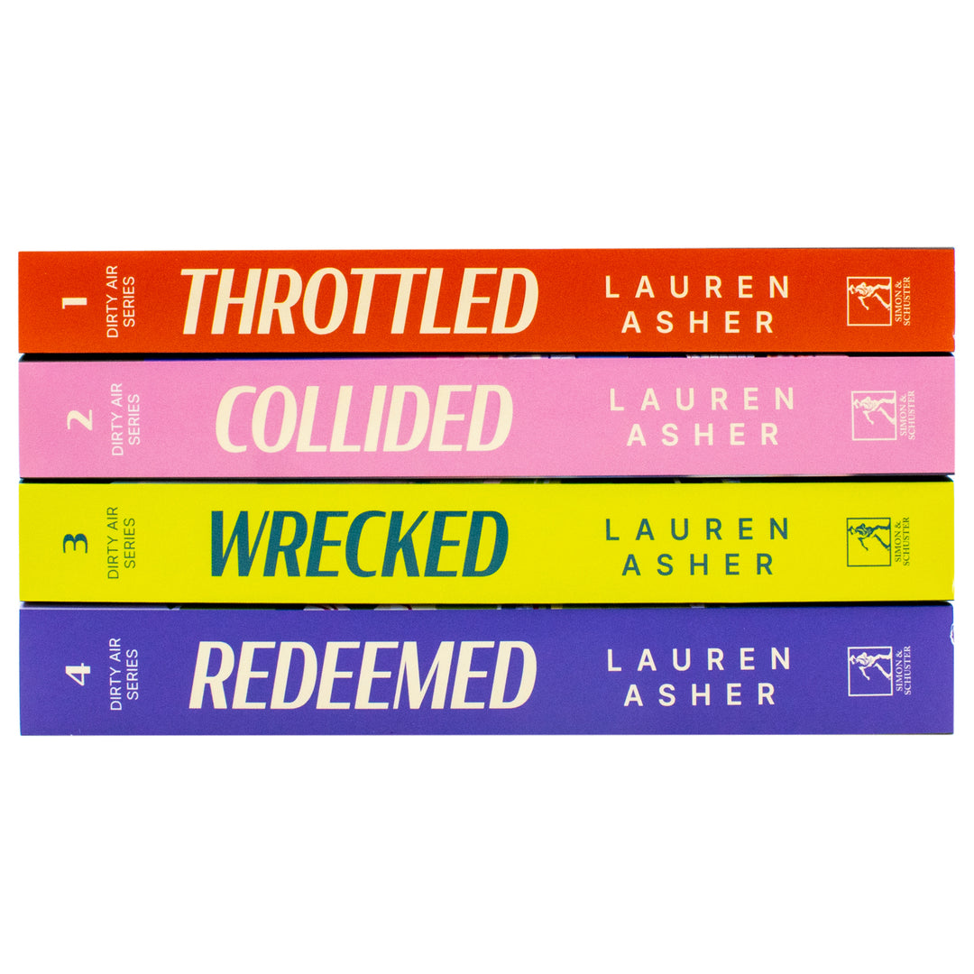 The Dirty Air Boxed Set By Lauren Asher 4 Books Collection Box Set (Throttled, Collided, Wrecked & Redeemed) | Paperback