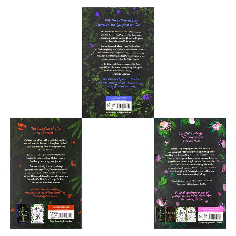 The Powerless Trilogy 3 Books Set By Lauren Robert ( Powerless, Reckless, Fearless)