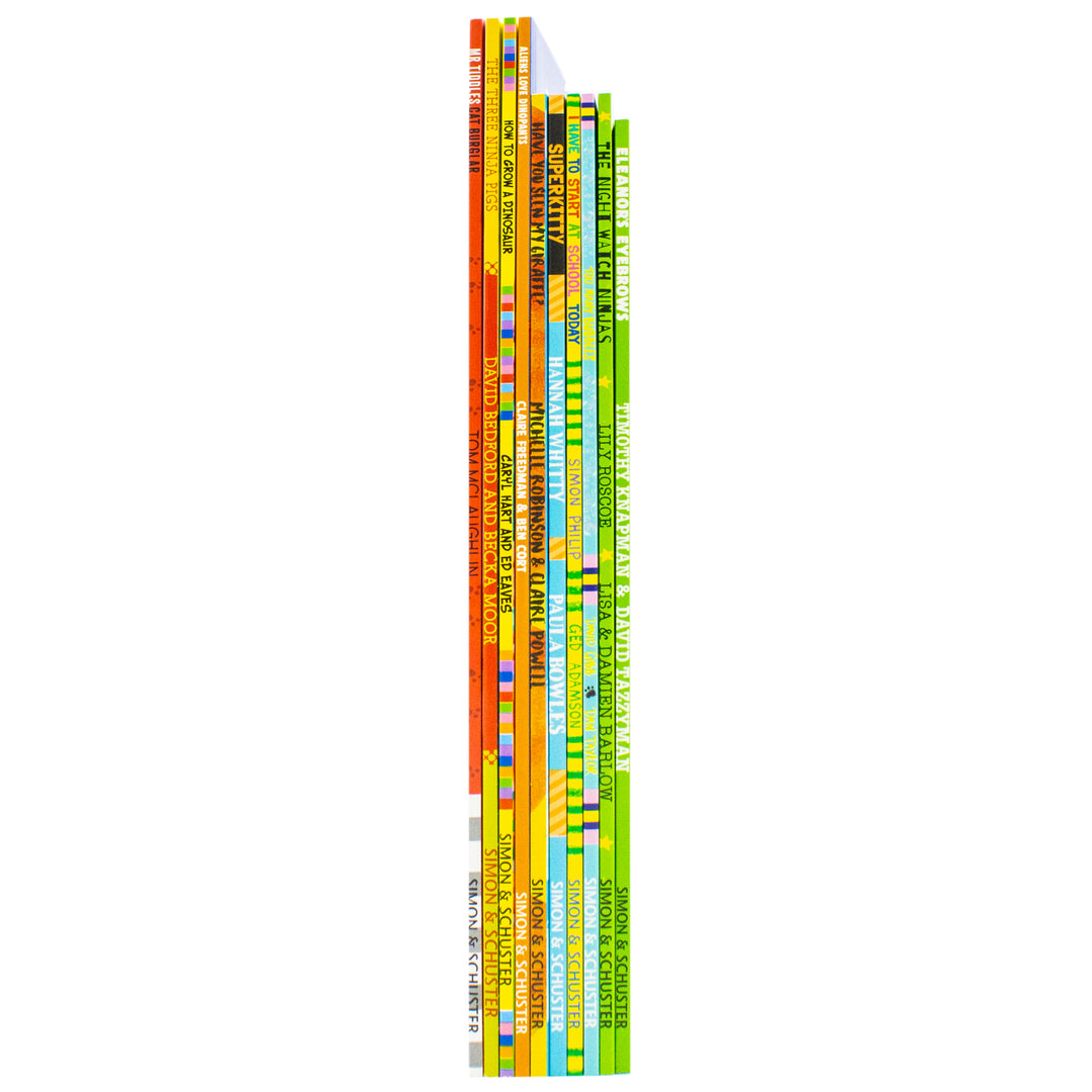 Humorous Children's Picture Books Collection Illustrated 10 Books Set (Aliens Love Dinopants, Superkitty, Three Ninja Pigs, Have You Seen My Giraffe?, Eleanor's Eyebrows, Too Many Bubbles & More...)