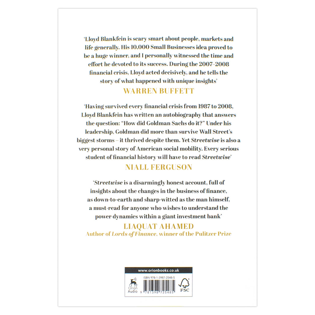 Streetwise: Getting To and Through Goldman Sachs by Lloyd Blankfein