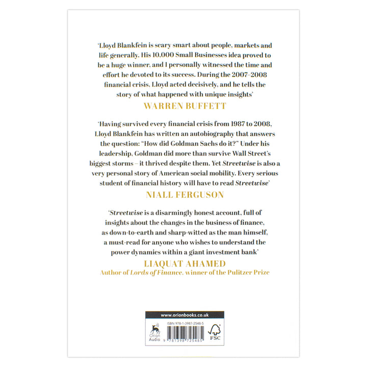 Streetwise: Getting To and Through Goldman Sachs by Lloyd Blankfein
