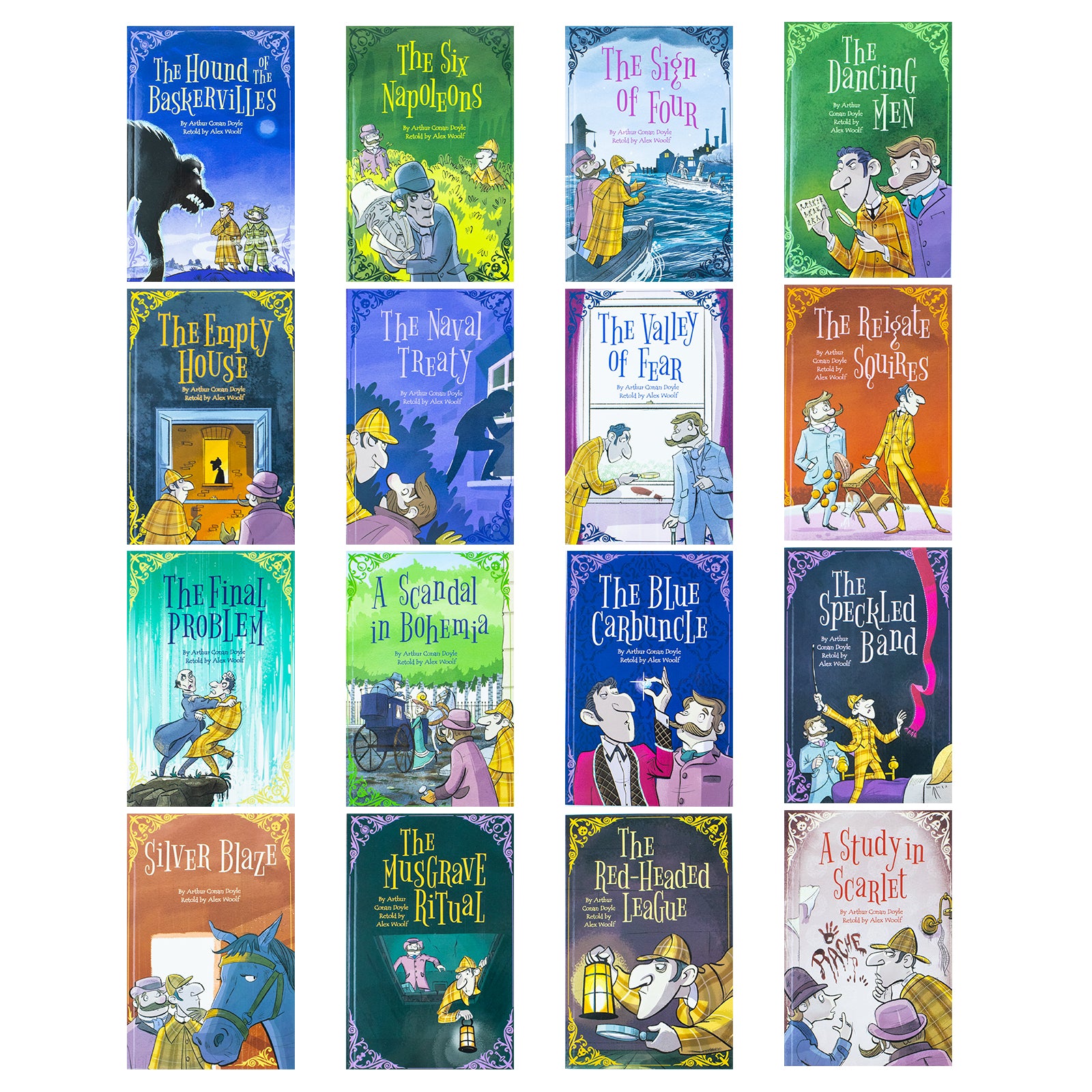The Sherlock Holmes Retold for Children Collection 16 Books Box