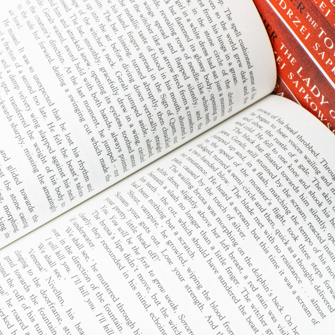 The Witcher Boxed Set 2024: The Last Wish, Sword of Destiny, Blood of Elves, Time of Contempt, Baptism of Fire, The Tower of The Swallow, The Lady of the Lake, Season of Storms