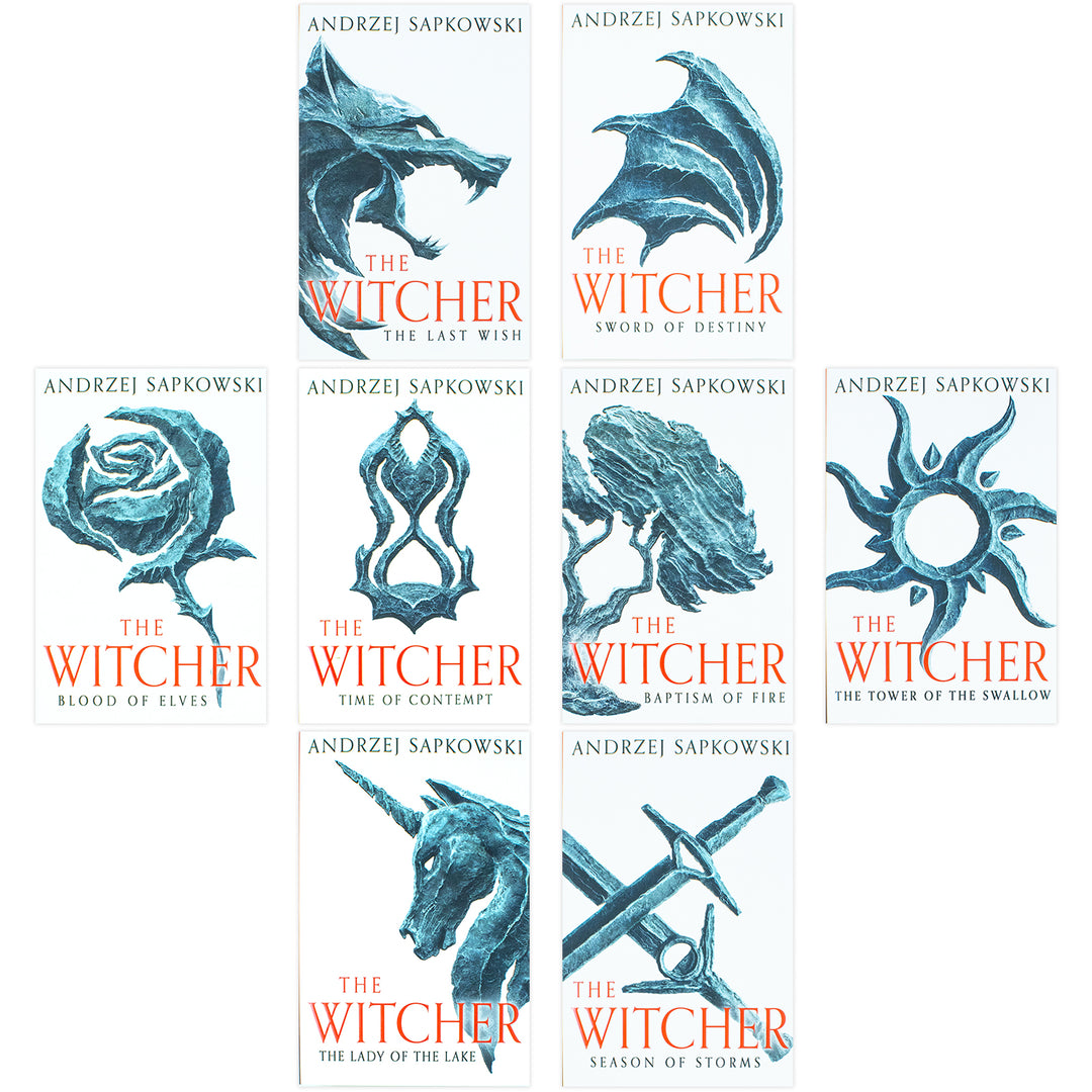 The Witcher Boxed Set 2024: The Last Wish, Sword of Destiny, Blood of Elves, Time of Contempt, Baptism of Fire, The Tower of The Swallow, The Lady of the Lake, Season of Storms