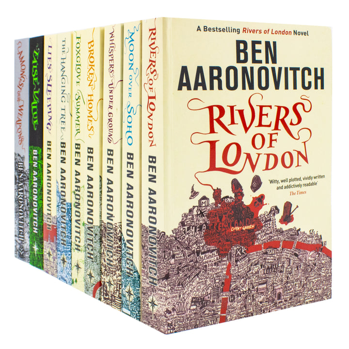 Ben Aaronovitch Rivers of London Series Collection 9 Books Set (Rivers of London, Moon Over Soho, Whispers Under Ground, Broken Homes & More!) | Paperback