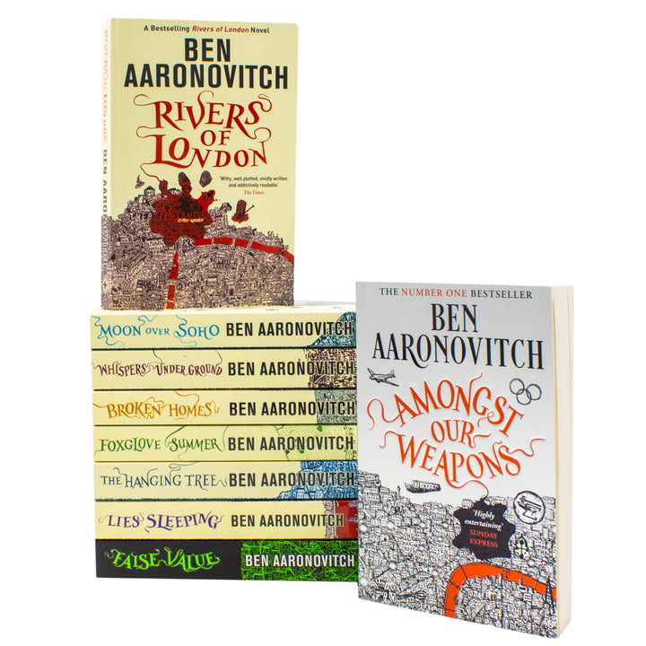 Ben Aaronovitch Rivers of London Series Collection 9 Books Set (Rivers of London, Moon Over Soho, Whispers Under Ground, Broken Homes & More!) | Paperback