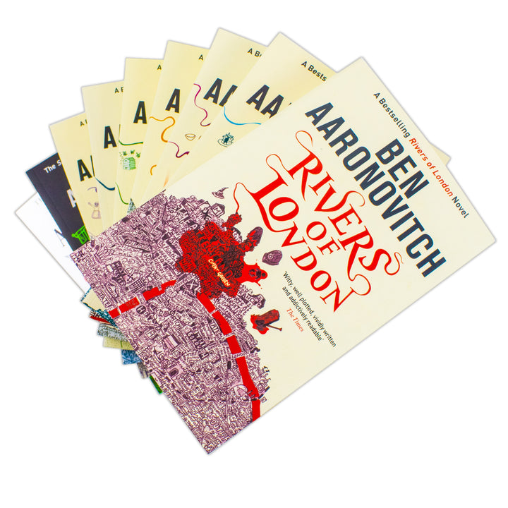 Ben Aaronovitch Rivers of London Series Collection 9 Books Set (Rivers of London, Moon Over Soho, Whispers Under Ground, Broken Homes & More!) | Paperback
