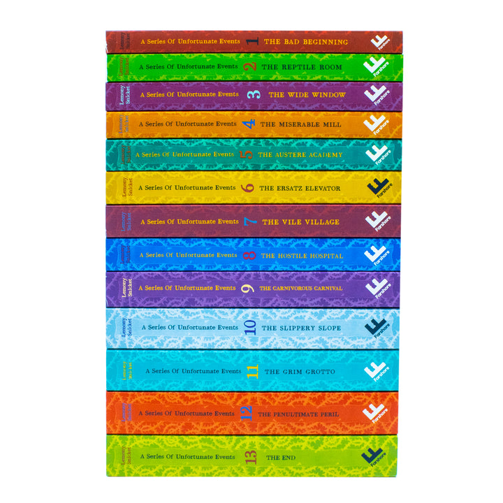 A Series of Unfortunate Events 13 Books Collection by Lemony Snicket | Children's Adventure, Fiction, Mystery, Humor, Family Stories for 12+ years