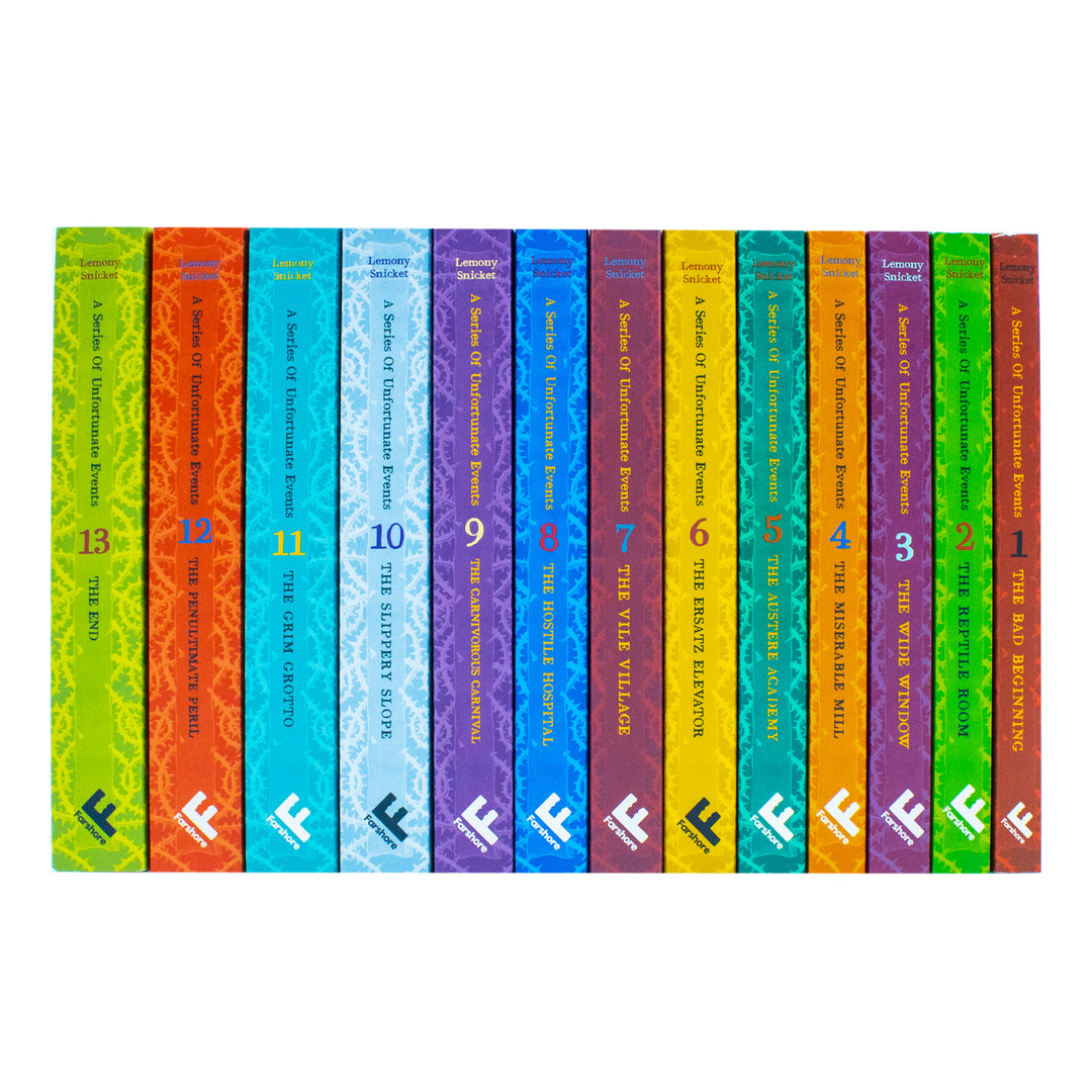 A Series of Unfortunate Events 13 Books Collection by Lemony Snicket | Children's Adventure, Fiction, Mystery, Humor, Family Stories for 12+ years