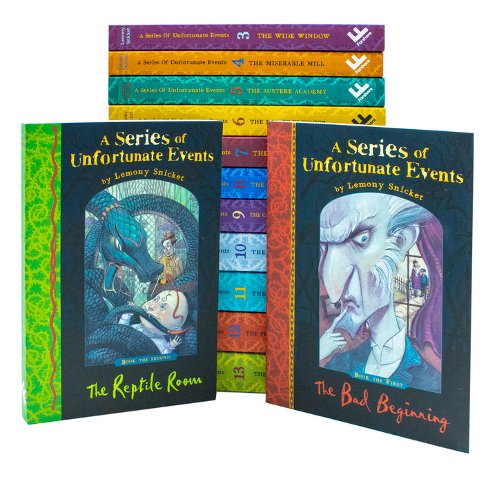 A Series of Unfortunate Events 13 Books Collection by Lemony Snicket | Children's Adventure, Fiction, Mystery, Humor, Family Stories for 12+ years