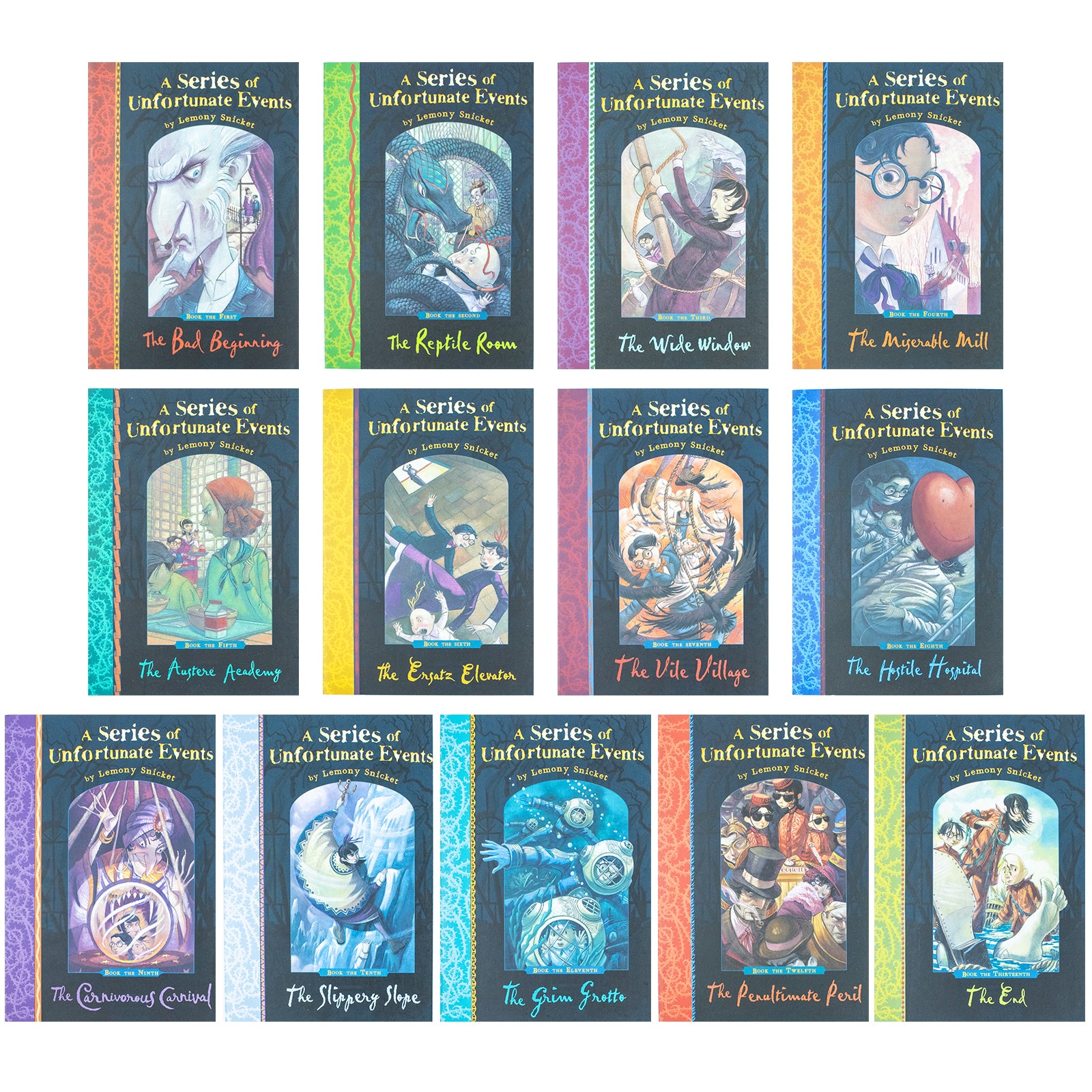 A Series of Unfortunate Events: Lemony Snicket's 13 Books For Kids