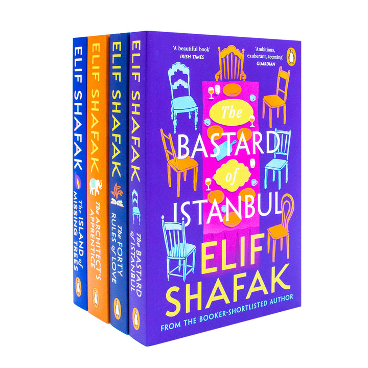 Elif Shafak 4 Books Collection Set (The Island Of Missing Trees,The Architect's Apperentice,The Bastard Of Istanbul,The Forty Rules Of Love)