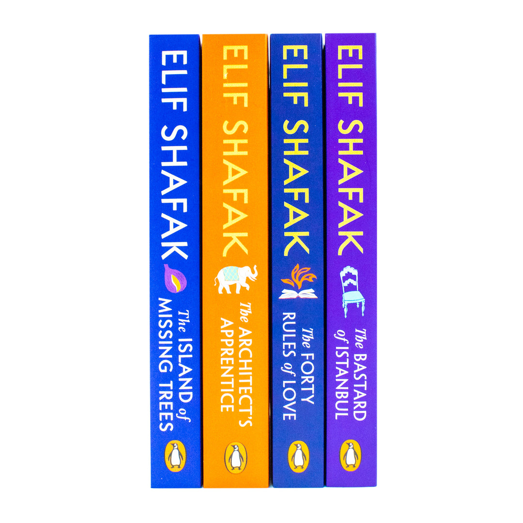 Elif Shafak 4 Books Collection Set (The Island Of Missing Trees,The Architect's Apperentice,The Bastard Of Istanbul,The Forty Rules Of Love)
