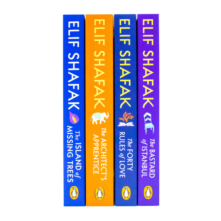 Elif Shafak 4 Books Collection Set (The Island Of Missing Trees,The Architect's Apperentice,The Bastard Of Istanbul,The Forty Rules Of Love)