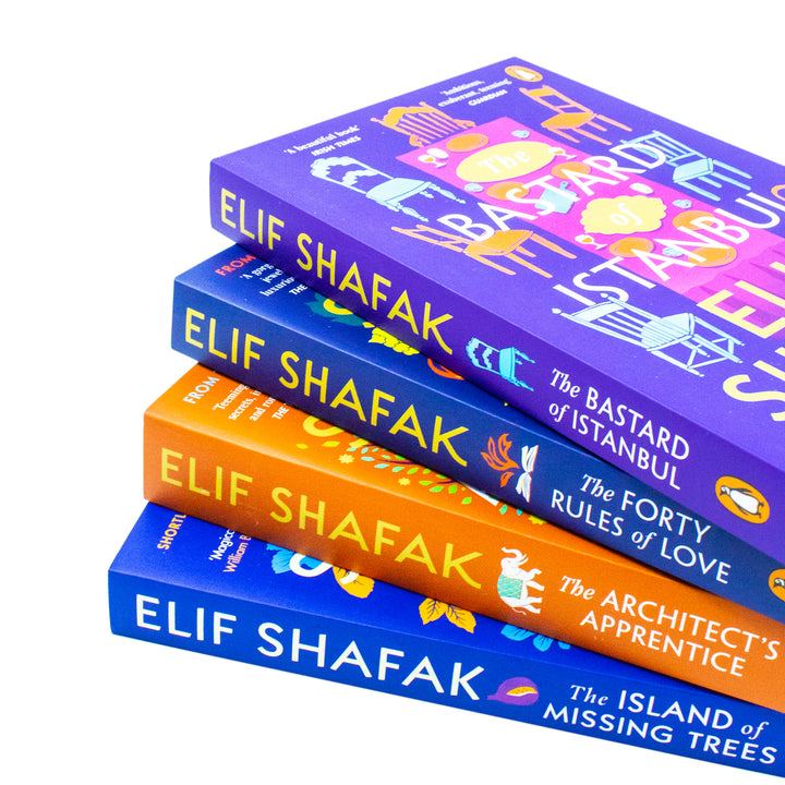 Elif Shafak 4 Books Collection Set (The Island Of Missing Trees,The Architect's Apperentice,The Bastard Of Istanbul,The Forty Rules Of Love)