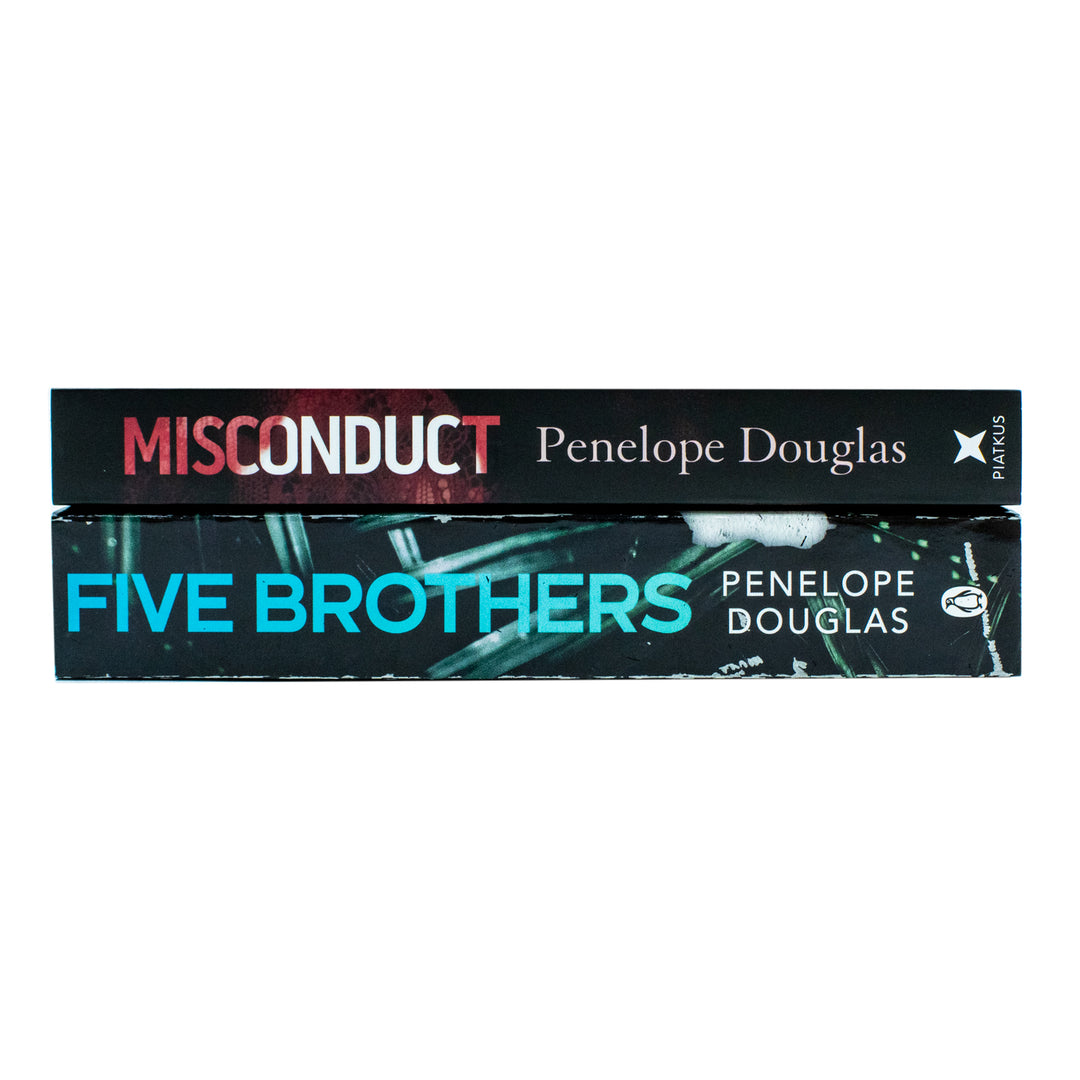 Penelope Douglas 2 Books Collection Set (Misconduct and Five Brothers)