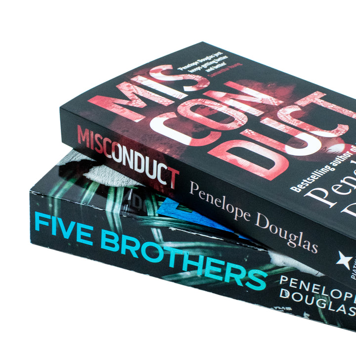 Penelope Douglas 2 Books Collection Set (Misconduct and Five Brothers)