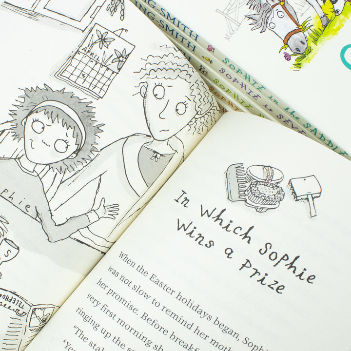 Dick King Smith Sophie Animal Stories 6 Books Set Collection Sophie's Snail