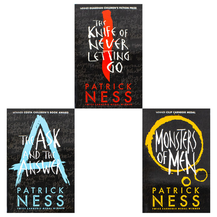 Patrick Ness Chaos Walking series 3 Books Set Collection, The Ask And The Answer