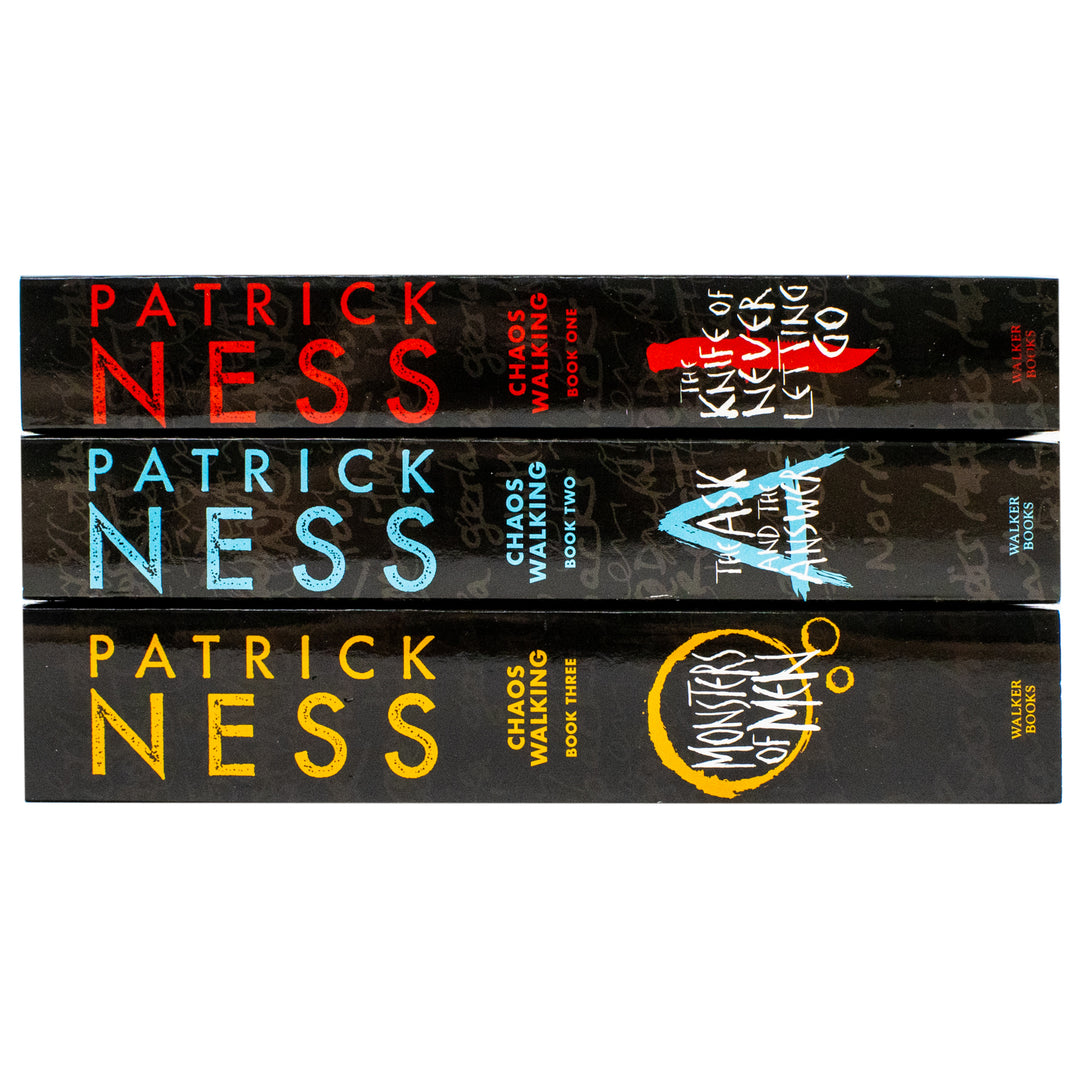 Patrick Ness Chaos Walking series 3 Books Set Collection, The Ask And The Answer