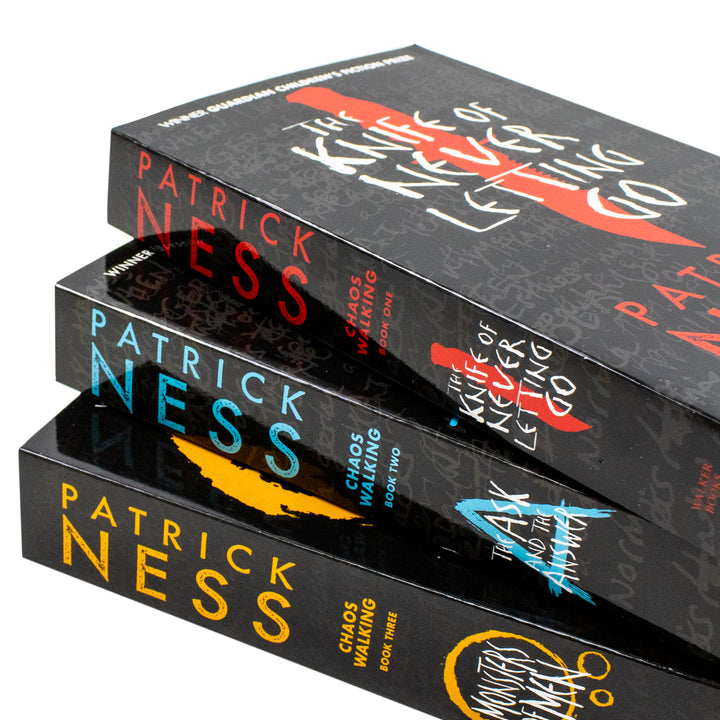 Patrick Ness Chaos Walking series 3 Books Set Collection, The Ask And The Answer