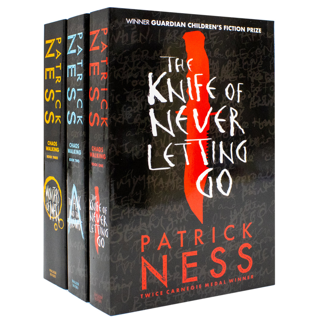 Patrick Ness Chaos Walking series 3 Books Set Collection, The Ask And The Answer