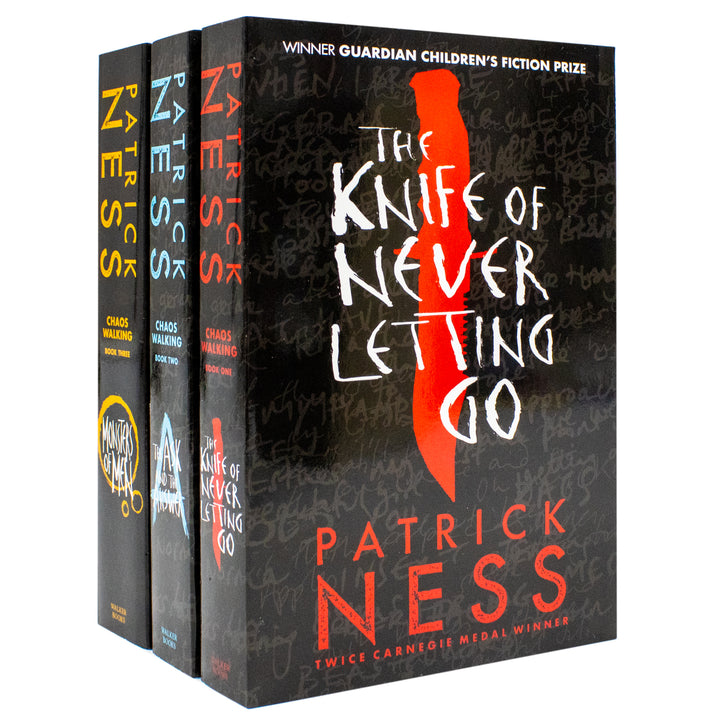 Patrick Ness Chaos Walking series 3 Books Set Collection, The Ask And The Answer