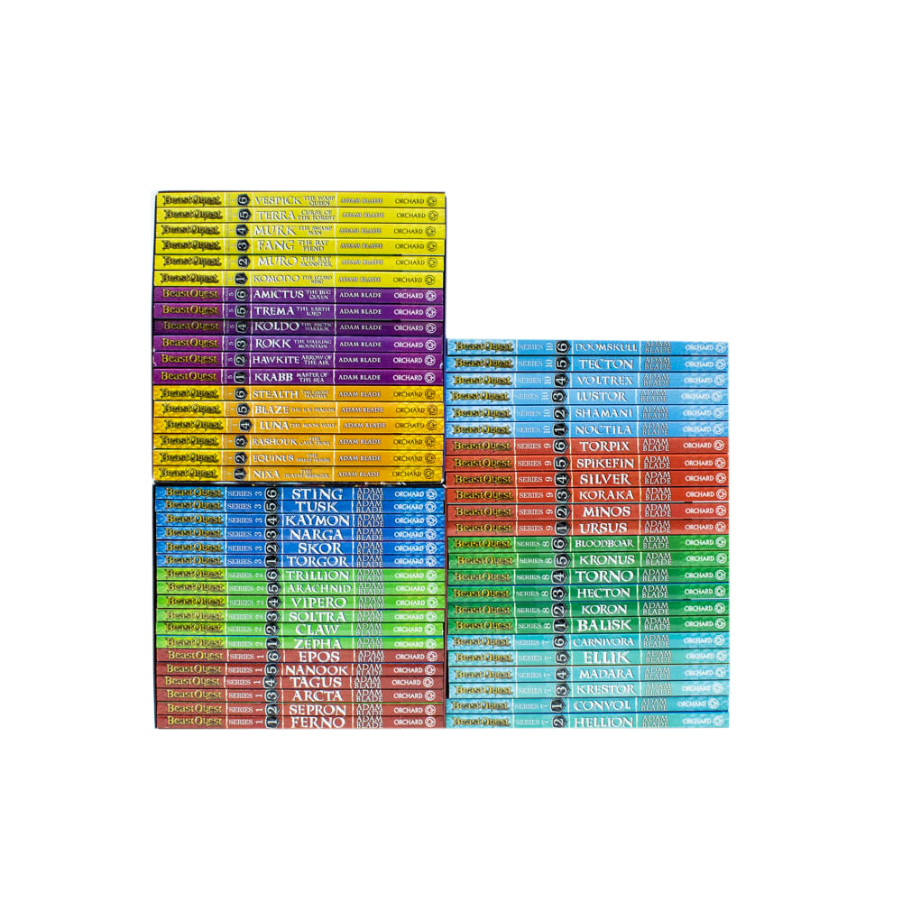 Beast Quest Ultimate MEGA Collection Sets (Series 1-10) 60 Books Collection