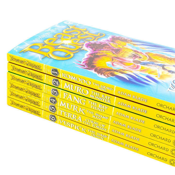 Beast Quest (Series 6) 6 Books Set Collection Adam Blade