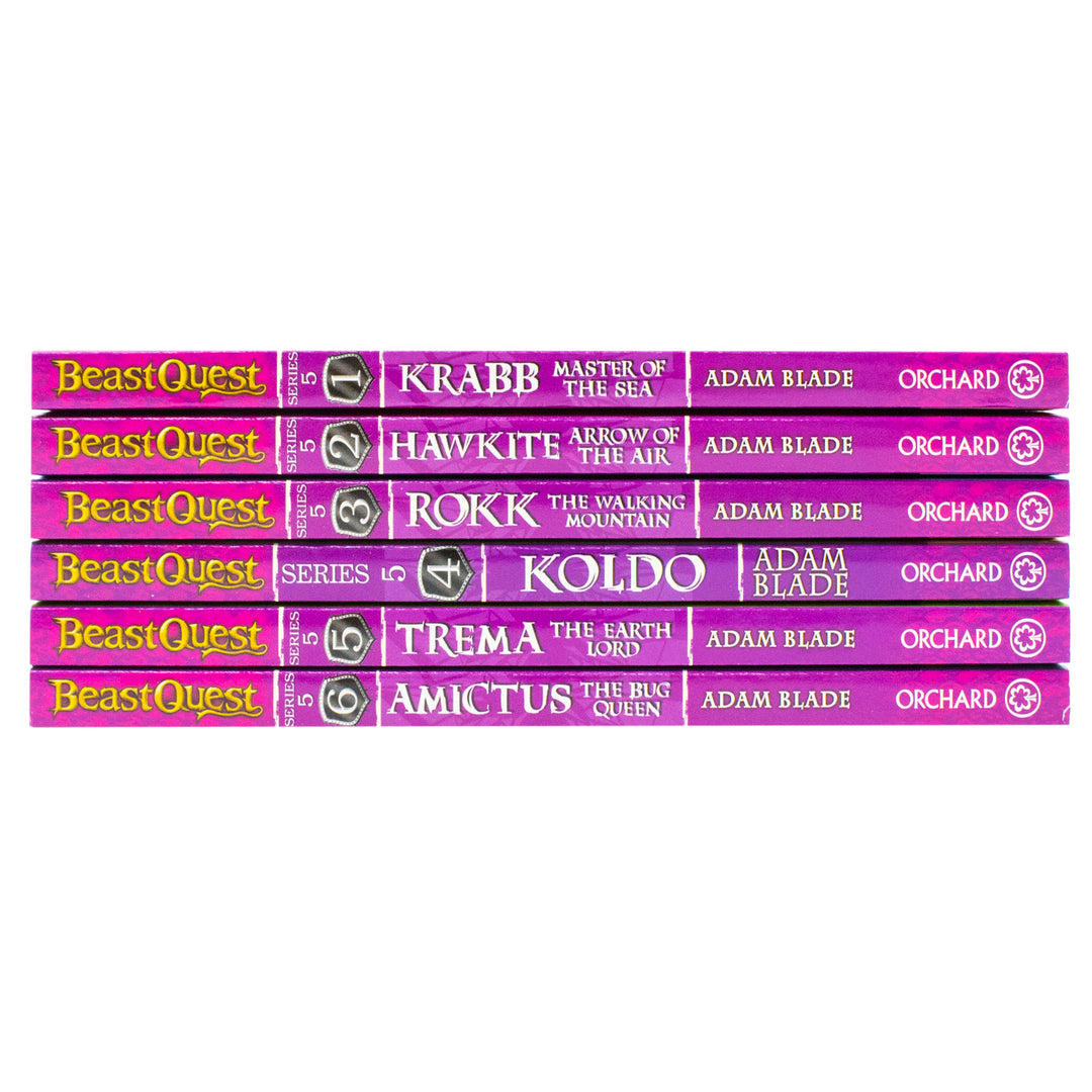Beast Quest Series 5 – 6-Book Set by Adam Blade | Action-Packed Fantasy Adventure Books for Kids | Children's Fiction, Quests, Animals & Reading Fun