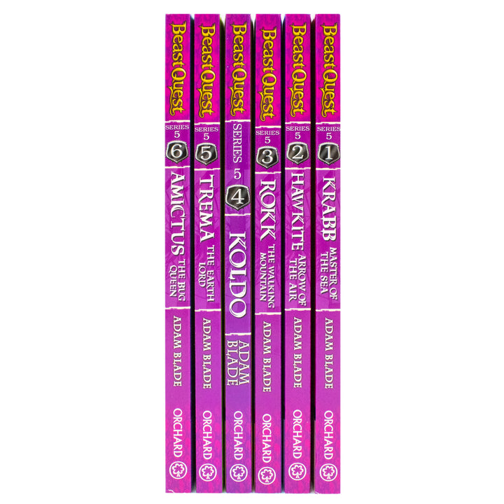 Beast Quest Series 5 – 6-Book Set by Adam Blade | Action-Packed Fantasy Adventure Books for Kids | Children's Fiction, Quests, Animals & Reading Fun