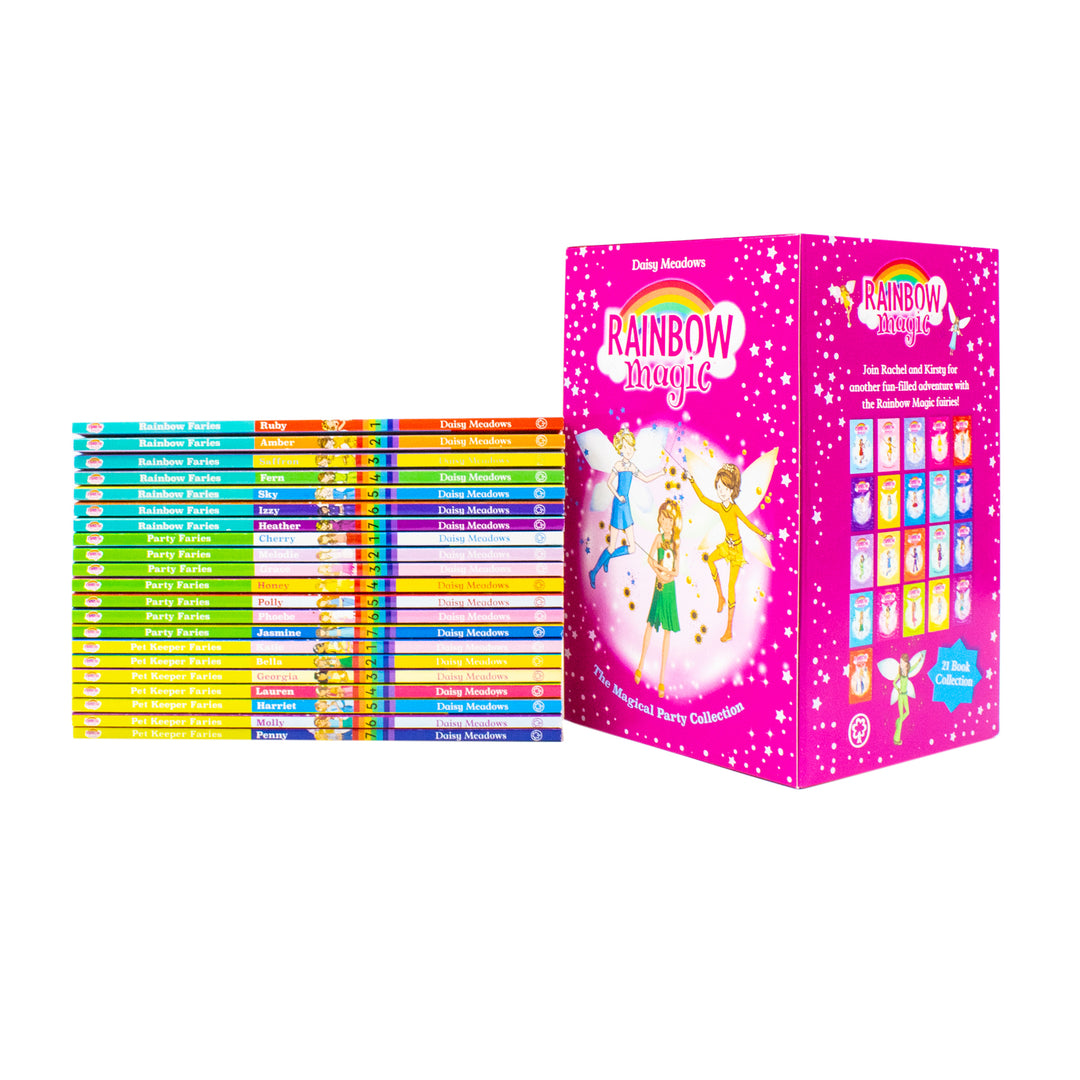 Rainbow Magic Party Collection 21-Book Set 3 Series– Fairy Tales for Kids Filled with Fun, Fantasy, and Adventure