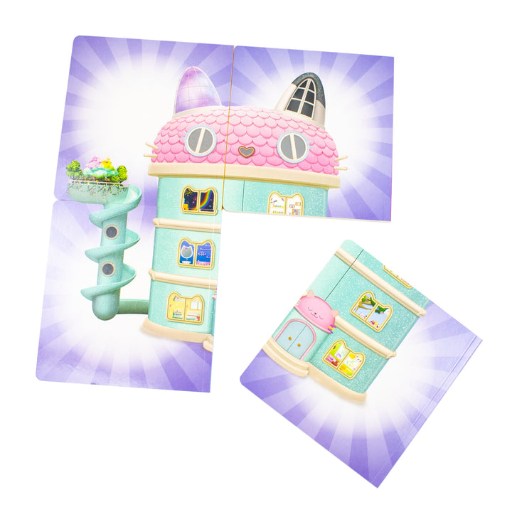 Gabby’s Dollhouse Hide-and-Seek 4 Books Collection Set - In Baby Box’s Craft Room, MerCat’s Spa, DJ Catnip’s Music Room and In Cakey Cat’s Kitchen | Board book