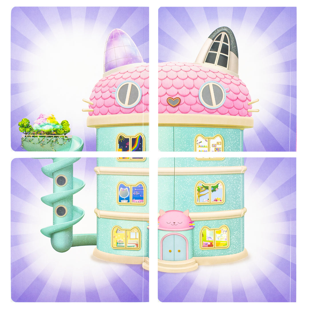 Gabby’s Dollhouse Hide-and-Seek 4 Books Collection Set - In Baby Box’s Craft Room, MerCat’s Spa, DJ Catnip’s Music Room and In Cakey Cat’s Kitchen | Board book