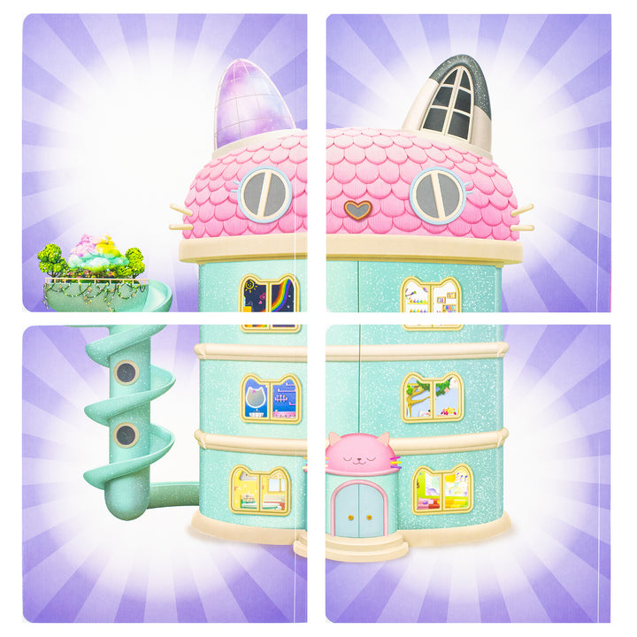 Gabby’s Dollhouse Hide-and-Seek 4 Books Collection Set - In Baby Box’s Craft Room, MerCat’s Spa, DJ Catnip’s Music Room and In Cakey Cat’s Kitchen | Board book