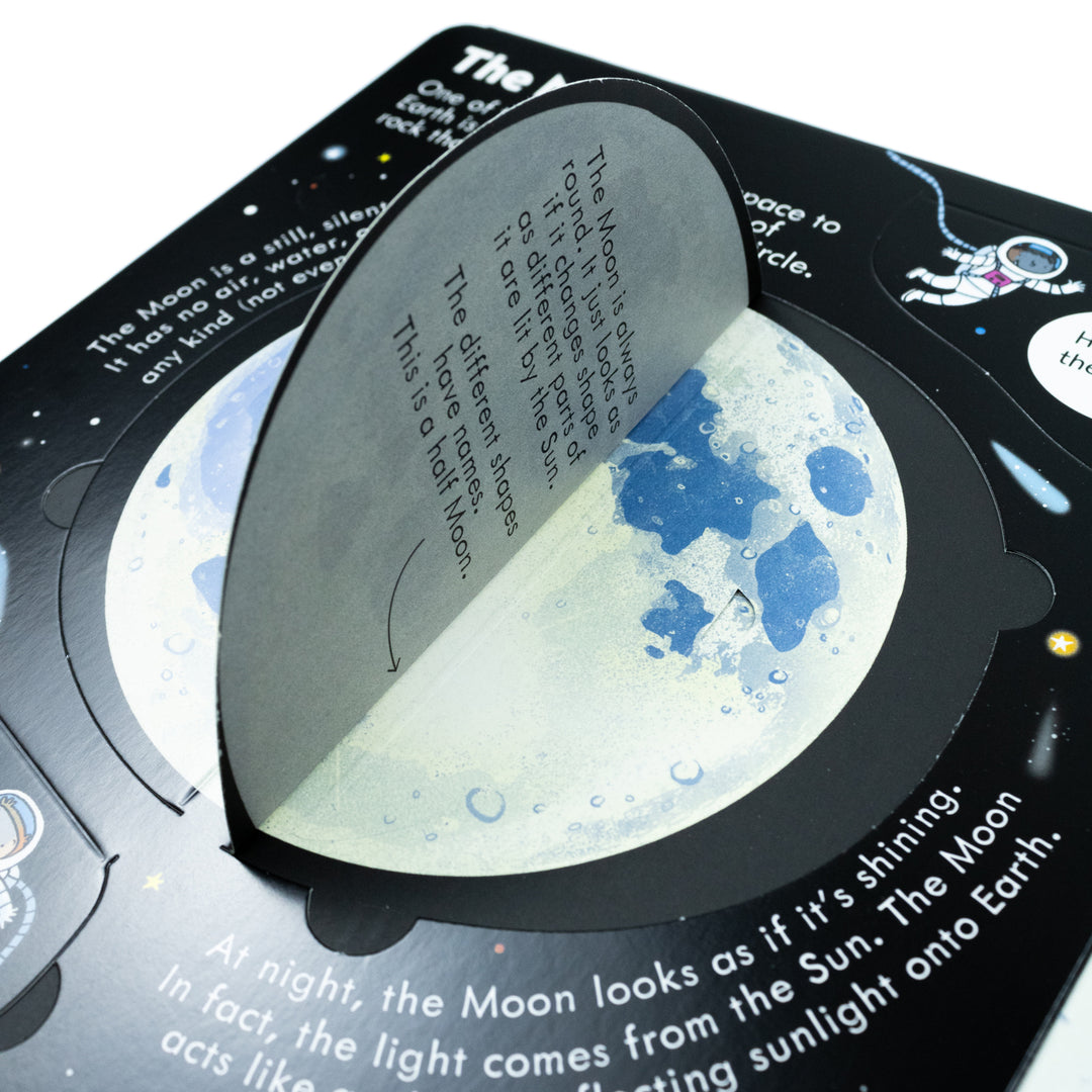 Usborne Lift-the-Flap Look Inside: Space by Rob Lloyd Jones, Fun STEM Astronomy Book for Kids- Explore Planets, Rockets, Stars & the Universe