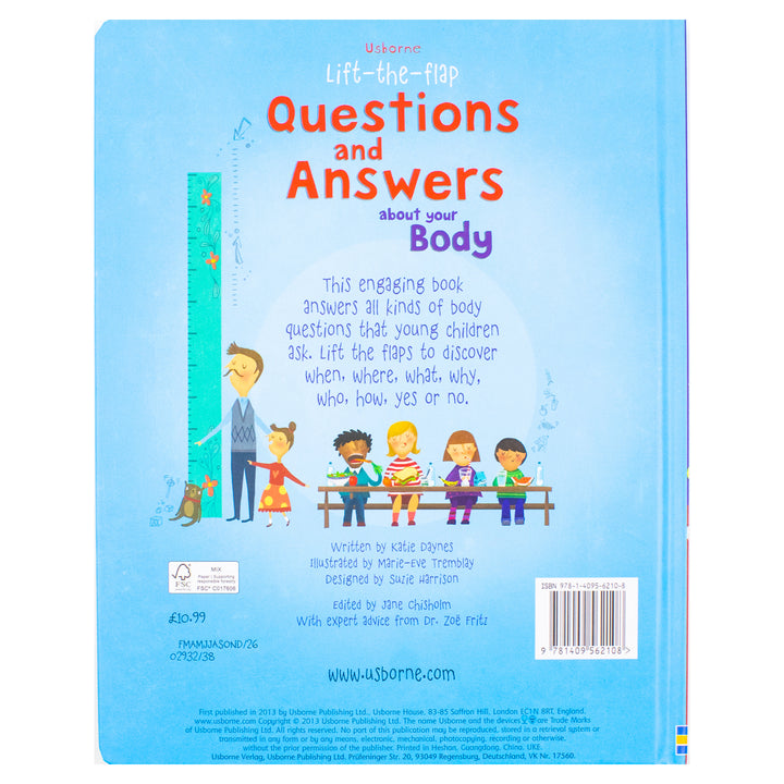 Lift the Flap Questions and Answers about your Body (Usborne Lift-the-Flap-Books): 1 (Questions and Answers) | Hardcover