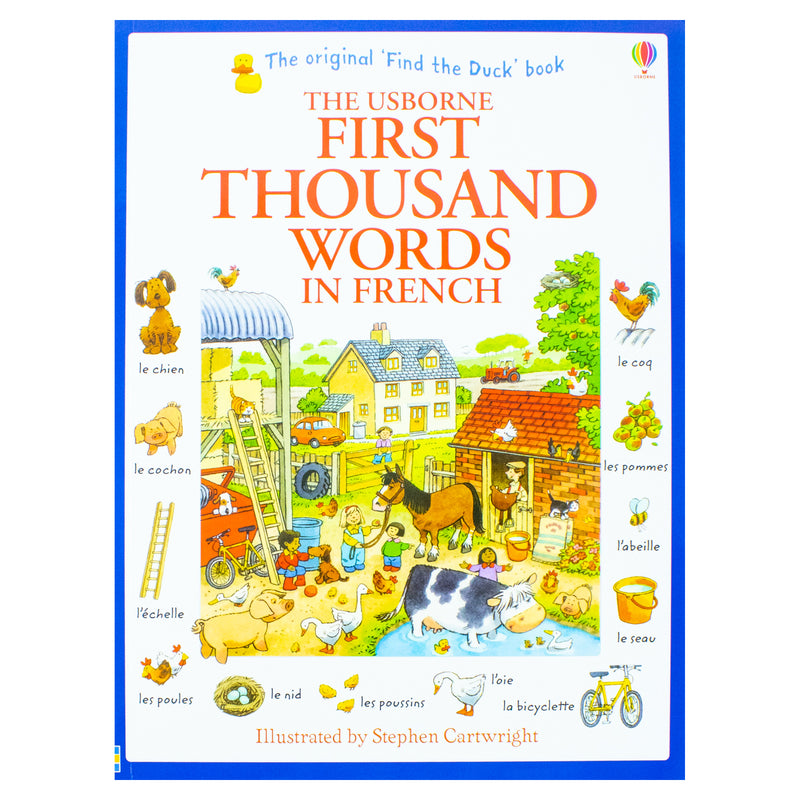 Usborne My First Thousand Words in French Book - Illustrated picture and word book