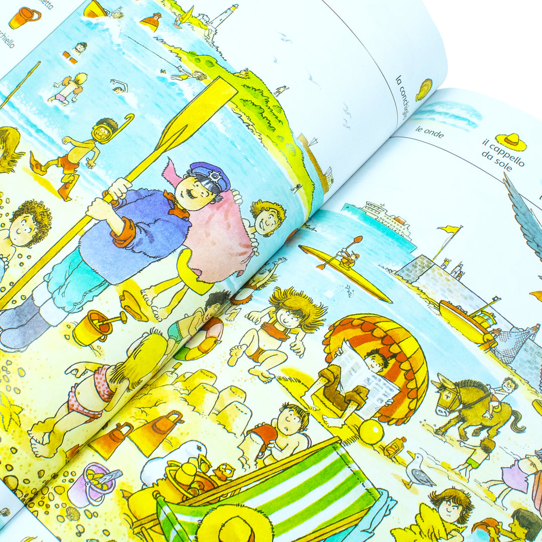 Discover the first thousand words in Italian for kids aged 5+ years in a fun Paperback format that enhances language learning and vocabulary skills.