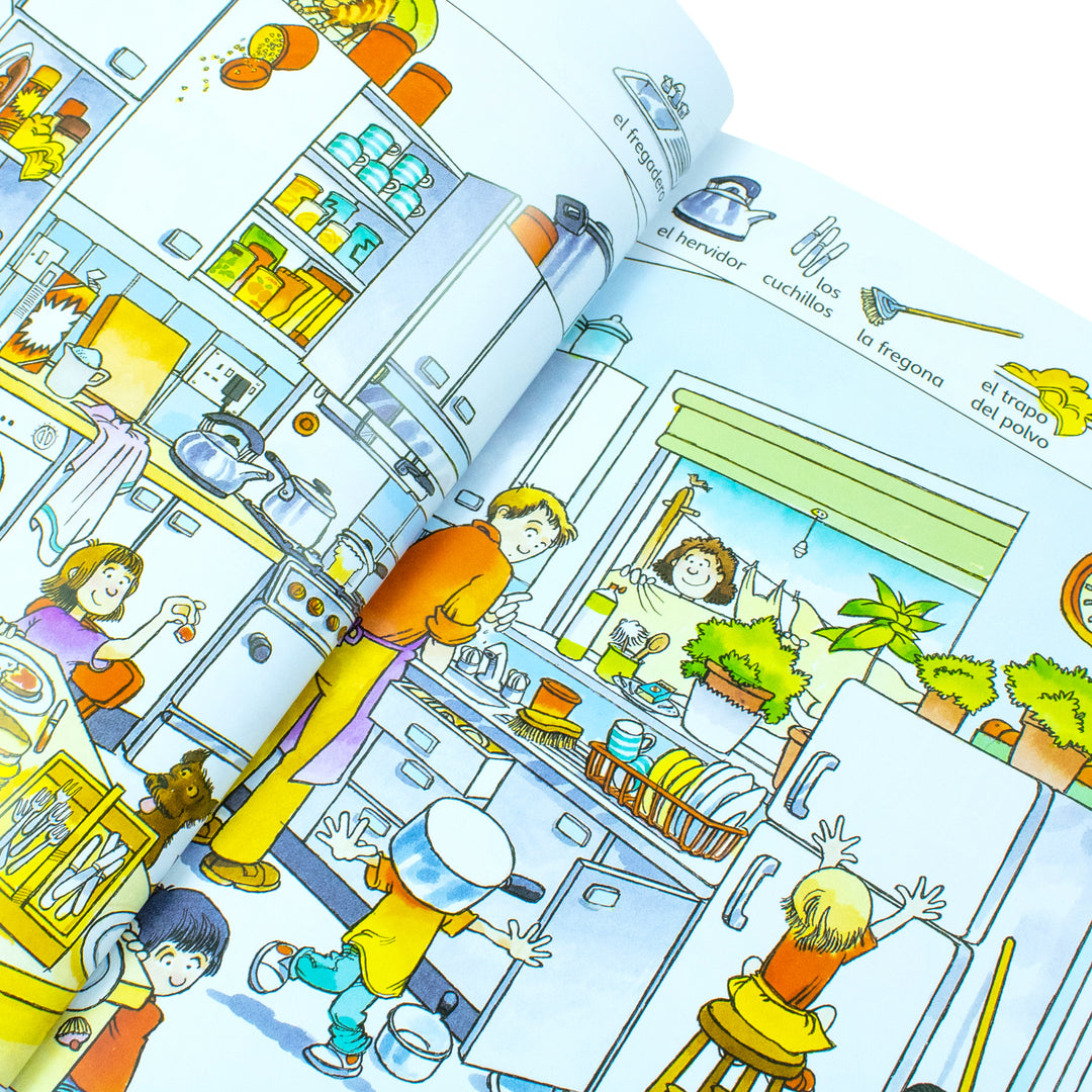 Explore the first thousand words in Spanish with this engaging Paperback book for children aged 5 and up from Usborne Publishing.