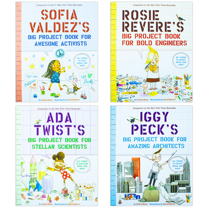 The Questioneers Big Project Book Collection by Andrea Beaty | Creative STEM Activities, Drawing, Puzzles, Games & Fun Learning for Kids