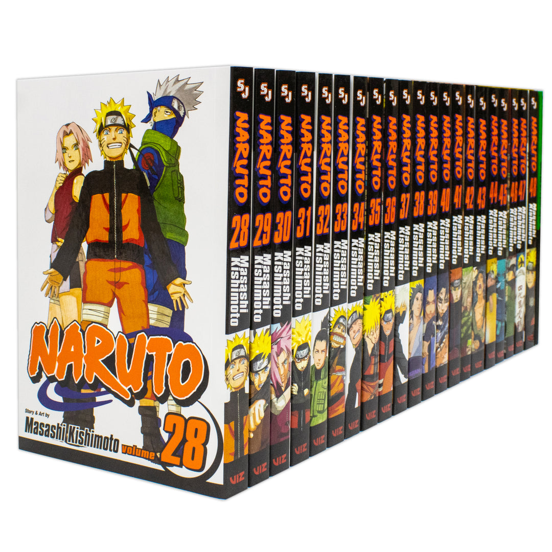 Naruto Box Set 2 Volumes 28-48 Book Set Collection Kishimoto, Masashi