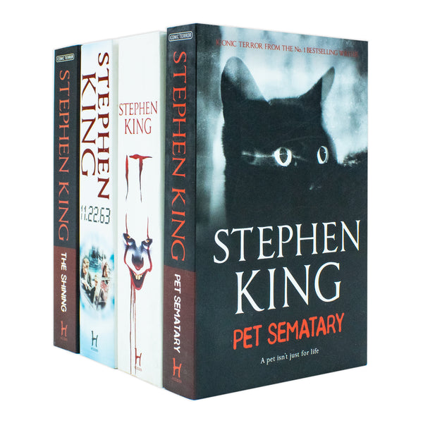 Stephen King 4 Book Set [ Pet Sematary, The Shining, It, 11.22.63 ]