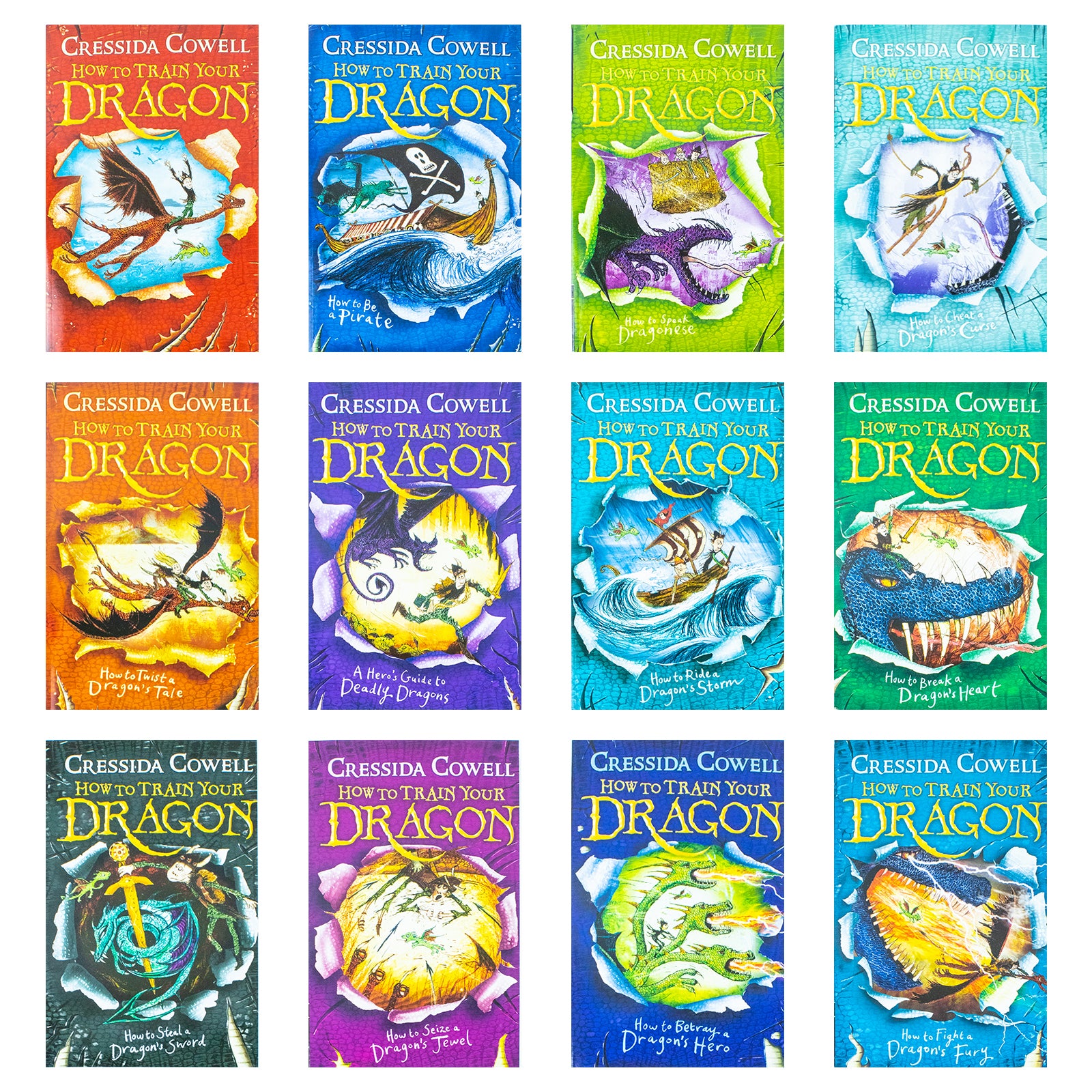 How to Train Your Dragon 12 Books Collection Set By Cressida