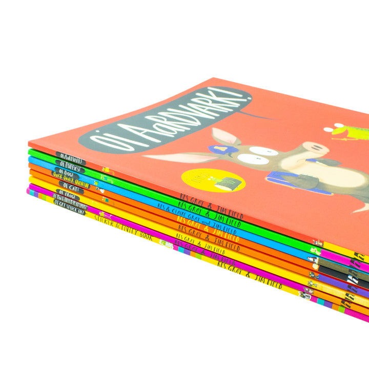 Oi Frog and Friends 8 Books Collection Set By Kes Gray (Oi Aardvark.Oi Puppies, Oi Dog, Quick Quack Quentin, Oi Cat, Oi Frog, Oi Duck-Billed Platypus , Oi Get Stuck In)