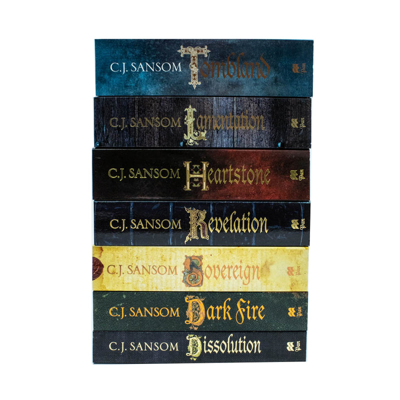 The Shardlake Series 7 Books Collection Set By C. J. Sansom (Dissolution, Dark Fire, Sovereign, Revelation, Heartstone, Lamentation, Tombland)