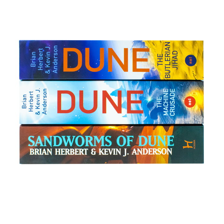 Legends of Dune Series 3-Book Set by Brian Herbert & Kevin J. Anderson, The Butlerian Jihad, The Machine Crusade, Sandworms of Dune