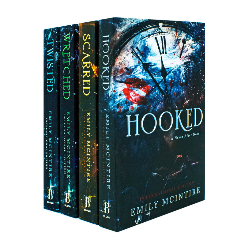 Emily McIntire Never After Series Collection 4 Books Set (Hooked, Scarred, Wretched, Twisted)