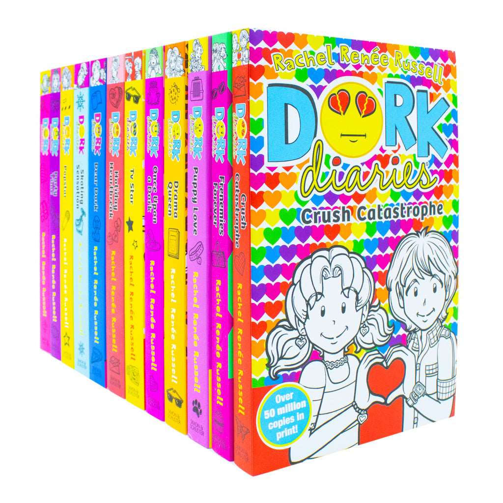 Dork Diaries 12 Book Set by Rachel Renee Russell for Ages 9-12