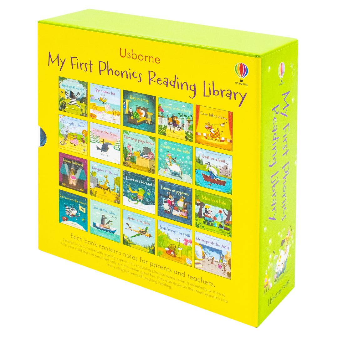 Usborne My First Phonics Reading Library Book Set  20 Books Collection with Free Online Audio  Early Learning & Reading for Kids